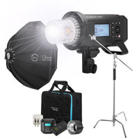 

Flashpoint XPLOR 600PRO R2 TTL Battery-Powered Monolight Kit With Glow ParaPop and C-Stand.