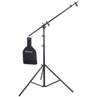 

Flashpoint 11.5' Aluminum 5 Section Super Light Stand with Boom Extension and Reflector Holder Arm
