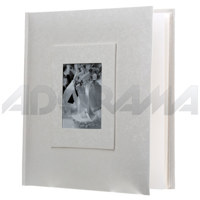 

Adorama Proof Album Synthetic Fabric Series, Holds 100 5x7" Photos, With Front Window Opening, Color: White Cover with White Pages.