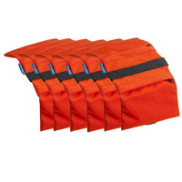 

Flashpoint Empty Saddle Sandbag, Water-Resistant Cordura Nylon - (15 lb Capacity, Orange) (6 Pack)