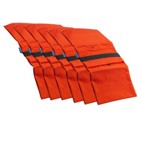 

Flashpoint Empty Saddle Sandbag, Water-Resistant Cordura Nylon - (35 lb Capacity, Orange) (6 Pack)