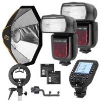 

Flashpoint Zoom Li-ion 2 Speedlight Kit with R2 Pro MarkII Remote, EZ Softbox and Accessories For Nikon