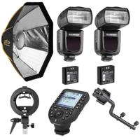 

Flashpoint Zoom Li-ion 2 Speedlight Kit with R2 Pro MarkII Remote, EZ Softbox and Accessories For Fuji