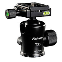 

FotoPro Slim Waist Series T3S Aluminum-Magnesium Ball Head with Quick Release Plate, 33 lbs Capacity