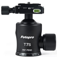 

FotoPro Slim Waist Series T7S Aluminum-Magnesium Ball Head with Quick Release Plate, 77 lbs Capacity