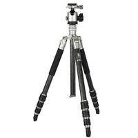 

FotoPro T-Roc Plus 4-Section Carbon Fiber Professional Tripod, 33 lbs Capacity, 61.1" Max Height