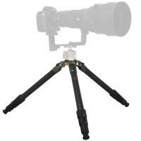 

FotoPro TS-83C 3-Section Carbon Fiber Tripod Kit with Hard Case, 66.14 lbs Capacity, 59" Max Height