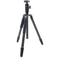 

FotoPro X-Go Max 4-Section Carbon Fiber Tripod with Built-In Monopod, FPH-62Q Ball Head, 26 lbs Capacity, 67" Maximum Height