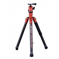 

FotoPro X-Aircross 1 Carbon Fiber Tripod Kit, Includes FPH-42Q Dual Action Ball Head and 1/4-20 QR Plate, Orange