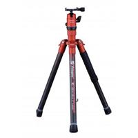 

FotoPro X-Aircross 1 Carbon Fiber Tripod Kit, Includes FPH-42Q Dual Action Ball Head and 1/4-20 QR Plate, Orange