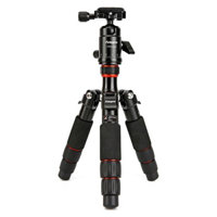 

FotoPro X-Aircross 1 Aluminum Tripod Kit, Includes FPH-42Q Dual Action Ball Head and 1/4-20 QR Plate, Orange