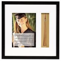 

MCS Graduation Memories Shadow Box Document Frame, 5/8" Width 10.25x10.25", for 1 5x7" and 1 1.5x6.5" Photograph, Black