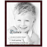 

Art To Frames 3978 Wood Frame for 24x30 Photograph, 1.25" Thick and 0.375" Deep, Regular Plexi Glass, Mahogany