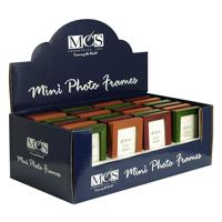 

MCS Random Jewel Tone Colored Wood Mini Picture Frame for a 2x3" Photograph - Pack of 24
