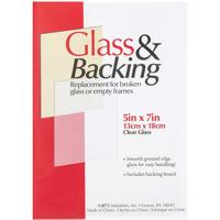 

MCS Glass and Backing Kit, Smooth Ground Edge Glass with Corrugated Backing Board, For 5x7" Photo.