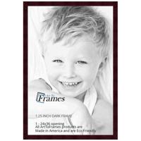 

Art To Frames 4089 Wood Frame for 24x36 Photograph, 1.25" Thick and 0.375" Deep, Regular Plexi Glass, Dark Cherry Stain on Hard Maple