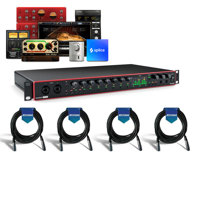 

Focusrite Scarlett 18i20 3rd Gen USB Interface with Software Suite, Bundle with 4x XLR Microphone Cable