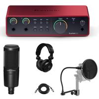 

Focusrite Scarlett 2i2 3rd Gen 2x2 USB Audio Interface with Software Suite, Bundle with Audio-Technica Microphone & H&A XLR Cable
