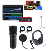 

Focusrite Scarlett Solo 3rd Gen USB Interface with Software Suite, Bundle with Samson Stereo Headphones & XLR Cable