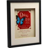 

MCS Dakota Wood Shadow Box Series, Wood Picture Frame 11x14" With a 8x10" Opening Photograph, 5/8" Width, Color: Black.