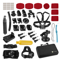 

Froggi Extreme Sport 40-pc Kit for Gopro Hero 7, 8, 9, and DJI Osmo Cameras