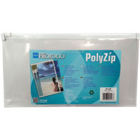 

Itoya PolyZip Art & Photo Envelope, 4x9" Envelope and Pencil/Pen Size, Clear