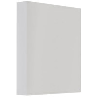 

Print File Plastic Storage Binder Box without Rings, 9x11", Color: White