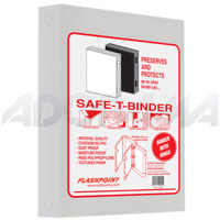 

Adorama Plastic Storage Binder Box with 3 'O'-Rings, 9x11", Portrait Format, Color: White