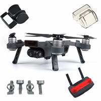 

FS Labs Accessories Bundle for DJI Spark Drone, Includes Lens Cover, Lens Hood, Set of Landing Gear and Remote Controller Transmitter Clip, 4 Pack