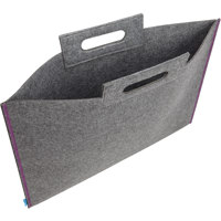 

Itoya Midtown Large Format Artwork Carrier Bag, 14x21", Grey/Purple