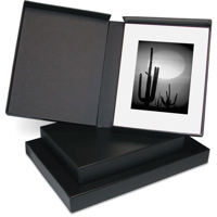 

Print File Clamshell Portfolio Box with Black Lining, 17.25x22.25x2"