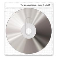 

Print File CD or DVD Sleeves, Holds One CD or DVD on Both Sides, 10 Pack, White