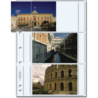 

Print File Premium Archival Album Page for Six 4x6" Prints, 8 mil, 25 Pack, Clear