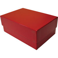 

Print File Proof Box, 4.25x6.25x2.5", Red Ribbed