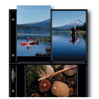 

Print File BLK46-6S, Archival S-Series Album Pages, Holds Six 4x6" Prints, Pack of 25 - Black Background