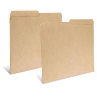 

Print File Reinforced 1" Half Tab Archival File Folder for Letter Size Document Boxes, 14.7x9.6", 50 Pieces, Buffered Dark Tan