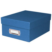 

Print File Shoe Box Archival Print Storage Box, Holds Approximately 1000 4x6" Prints, Blue Exterior.