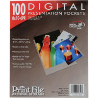 

Print File 6-mil Polypropylene Presentation Pockets, 8x10"-25, (8x10-6PR-25)