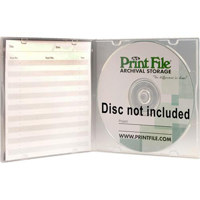 

Print File SL-POLY Slimline CD/DVD Polypropylene Jewel Case, Pack of 10, Clear