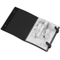 

Itoya 163I Pampa Spiral Bound Presentation Book with Ten 8.5x11" Archival Sheet Protectors, Landscape, Cover Color: Black.
