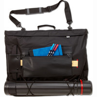 

Itoya Convertable Softside Portfolio Backpack, 27x24x2.5", Black