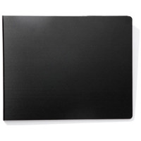 

Itoya SPPR Slim Presentation Book, 17x11" Portrait - Non Refillable, Rigid and Resistant Ribbed Black Cover, Color: Black.
