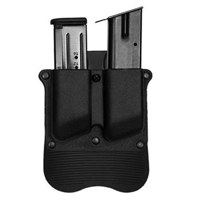 

Front Line Molded Polymer Magazine Pouch for Two Magazines with Adjustment Screw, Paddle Version, Fits 9mm & .40 Magazines, Black