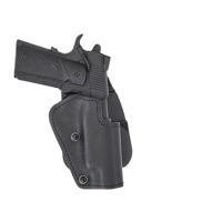 

Front Line Kydex Suede Lined Right Hand Paddle Holster with Adjustment Screws for Jerico & Baby Eagle Semi-Compact Steel Frame Pistols with Rails