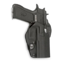 

Front Line On Belt Right Hand Kydex Holster with Adjustment Screws and Suede Lining for Beretta M9, G2, G6 and Taurus Clone Pistols, Black