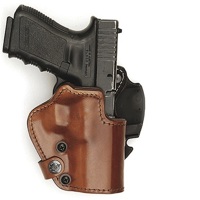 

Front Line Synthetic Leather/Kydex/Suede Tri-Layer Right Hand Belt Holster for Beretta M9, G2, G6 and Taurus Clone Pistols, Brown
