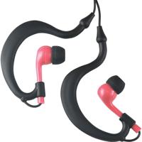 

Fitness Technologies UWater Triple Axis Action Stereo Earphones, 100% Waterproof, Black/Pink