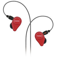 

Fostex TE04 Closed Dynamic Stereo Earphones with In-Line Omnidirectional Electret-Condenser Microphone and Detachable Cable, Red