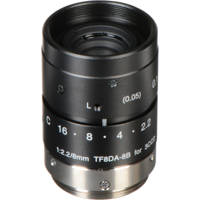 

Fujinon TF8DA-8B 8mm F/2.2 Fixed focus Lens for 1/3" 3-CCD Industrial Cameras, Manual Iris and Focus, C-Mount