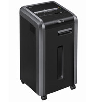 

Fellowes Powershred C-225i Strip Cut Shredder, 20fpm Shred Speed, 20 Sheets Capacity, Black/ Silver